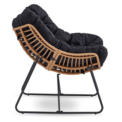 Садове крісло Mebel Elit FIN Чорний ME.FIN/CZ/T/FW фото - 2