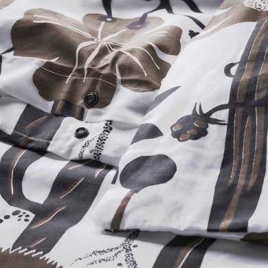 IKEA Комплект постельного белья LUNDSKAFTING 150x200 см Принт (ИКЕА ЛУНДСКАФТИНГ) 00606358 фото - 3