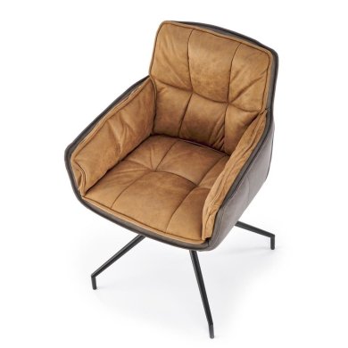 Обеденный стул поворотный Halmar K523 Коричневый V-CH-K/523-KR-BRĄZOWY фото - 8