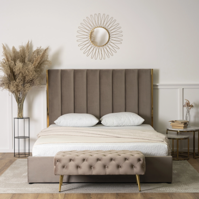 Ліжко Mebel Elit EMILIO Welur 160x200 см Бежевий - 11 Ліжко Mebel Elit EMILIO Welur 160x200 см Бежевий ME.EMILIO/160/BZ/V/LOZ фото - 11