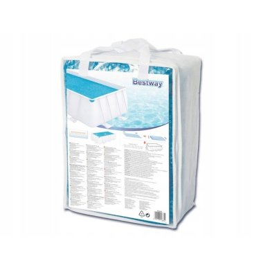 Теплосберегающее покрытие (солярная пленка) для бассейна Bestway 380х180 см Синий BES58240 фото - 7