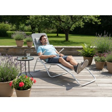Шезлонг Garden Line LEZ3663 Сірий LEZ3663 фото - 3