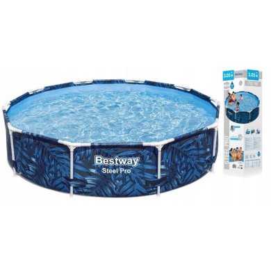 Каркасный бассейн Bestway 56985 STEEL PRO 305x66 см Принт BES56985