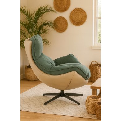 Крісло м'яке поворотне Kontrast JASPER 3D Зелений 5.01.84540 фото - 7