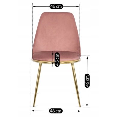 Обідній стілець Mebel Elit ALBA Рожевий ME.ALBA/R/ZL/V/K фото - 5