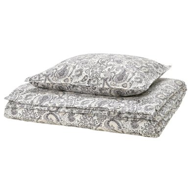 IKEA Комплект постільної білизни RODGERSIA 150х200 см Сірий (ИКЕА РОДЖЕРСИЯ) 10579401