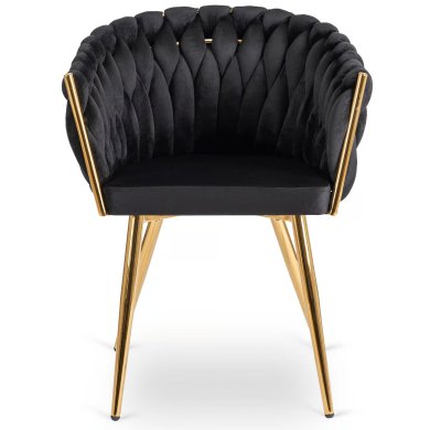 Обідній стілець Mebel Elit CAPI Welur Чорний ME.CAPI/CZ/ZL/V/K фото - 2