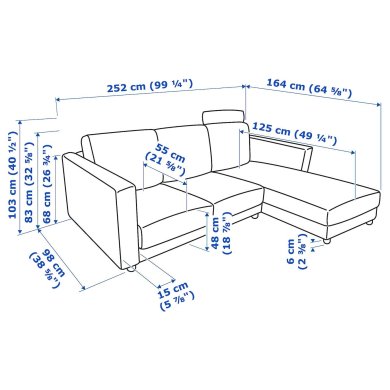IKEA VIMLE (ИКЕА ВИМЛЕ) 59399106 фото - 10