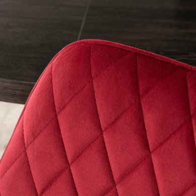 Обеденный стул Mebel Elit BRESSO Welur Бордовый ME.BRESSO/BOR/CZ/V/K фото - 8