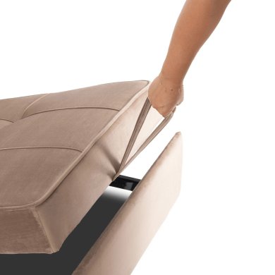 Кресло мягкое раскладное Mebel Elit SOLOR Welur Бежевый ME.SOLOR2/BZ/V/FW фото - 11