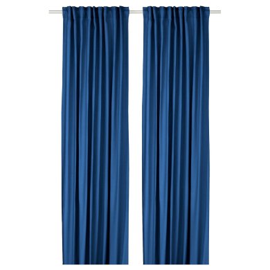 IKEA Шторы GINSTMOTT 145х300 см 2 шт Темно-синий (ИКЕА ГИНСТОТТ) 80597190