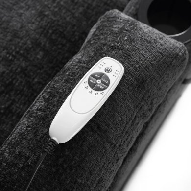 Крісло м'яке розкладне масажне з реклайнером Mebel Elit BOX Welur Чорний ME.BOX/CZ/V/FW фото - 8