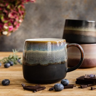 Кружка Homla ALBY 550 мл | Черный / Синий 200081 фото - 5