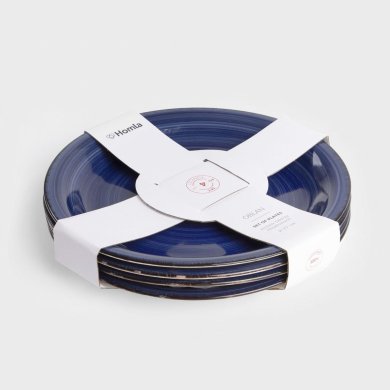 Набор обеденных тарелок Homla OBLAN 27 см 4 шт Синий 230164 фото - 5