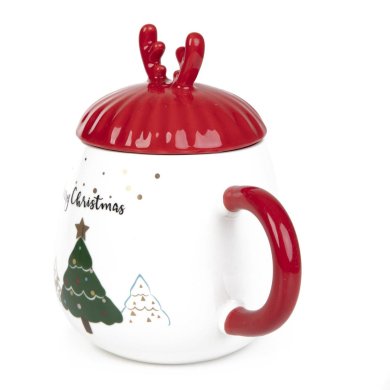 Кружка с крышкой Homla TIPO 400 мл Принт 218979 фото - 2