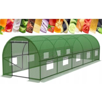 Парник теплица Garden Line 8x3x2 м Зеленый - 2 Парник теплица Garden Line 8x3x2 м Зеленый TUN5620 фото - 2