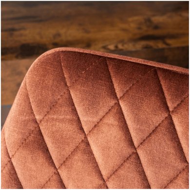 Обідній стілець Mebel Elit BRESSO Welur Рудий ME.BRESSO/RD/CZ/V/K фото - 6