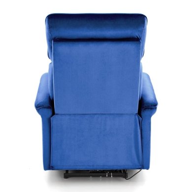 Кресло мягкое раскладное с реклайнером Halmar SEMIR Welur Синий V-CH-SEMIR-FOT-GRANATOWY фото - 7