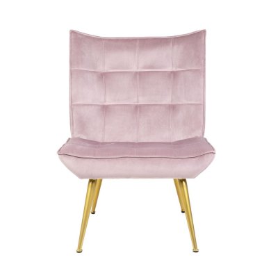 Кресло мягкое с подставкой Homla VINNIS Welur Розовый - 3 Кресло мягкое с подставкой Homla VINNIS Welur Розовый 216132 фото - 3