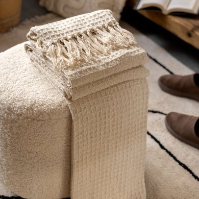 Плед Homla VAFFEL 130x170 см Бежевий 162309 фото - 3