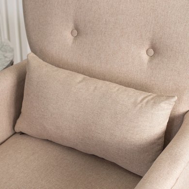 Кресло мягкое Mebel Elit BUNNY Бежевый - 10 Кресло мягкое Mebel Elit BUNNY Бежевый ME.BUNNY/BZ/DK/T/FW фото - 10