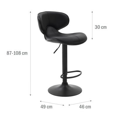 Барный стул Meven MARIPOSA Черный MV-ML-620124-MARIPOSA фото - 3