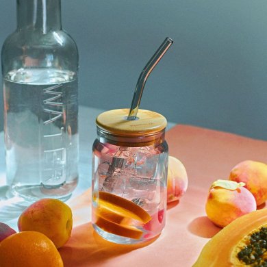 Склянка з кришкою та трубочкою Homla TEEGAN 450 мл Прозорий - 6 Склянка з кришкою та трубочкою Homla TEEGAN 450 мл Прозорий 228153 фото - 6