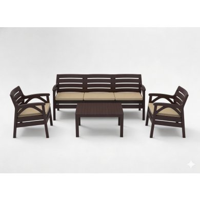 Комплект садових меблів Garden Line SANTANA BIG Коричневий KAS0867/1 фото - 2