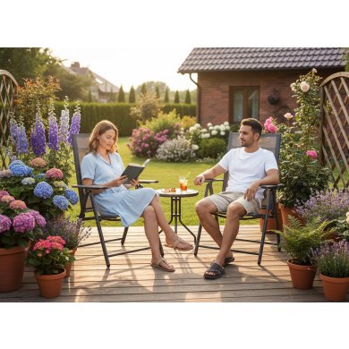 Складаний садовий стілець Garden Line TIH3491 Сірий TIH3491 фото - 6