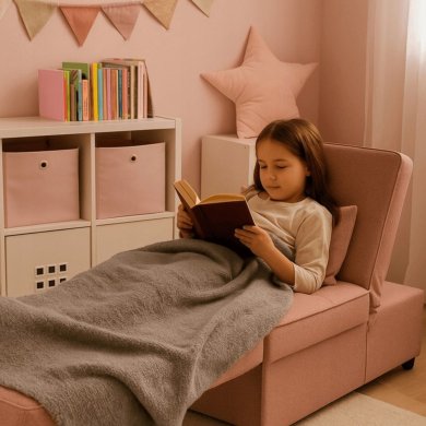 Кресло мягкое раскладное Mebel Elit IBERIS Розовый ME.IBERIS/R/T/FW67 фото - 12