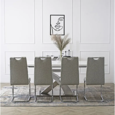 Обеденный стул Mebel Elit LOPEZ Светло-серый ME.LOPEZ/CZ/T/K фото - 8