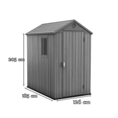 Садовый домик Keter DARWIN 126х185х205 см Дерево 246949 фото - 6
