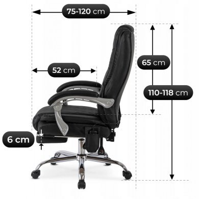 Масажне офісне крісло Mebel Elit GIORGIO Чорний ME.GIORGIO/CZ/E/FO фото - 14