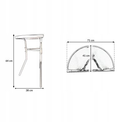 Садовый стол Kontrast LIPARI Черный 5.04.21141 фото - 10