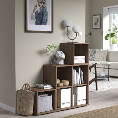 IKEA Стелаж EKET Горіх (ИКЕА ЭКЕТ) 09568842 фото - 8