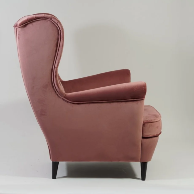 Кресло мягкое Signal Harry Welur Розовый HARRYV52W фото - 3