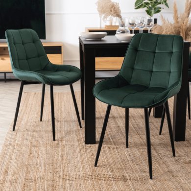 Обеденный стул Mebel Elit CHRIS Welur Зеленый ME.CHRIS/Z/CZ/V/K фото - 7