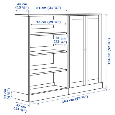 IKEA Стеллаж HAVSTA (ИКЕА HAVSTA) 89265836 фото - 14