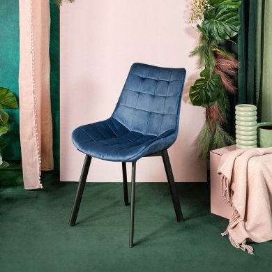 Обеденный стул Homla COLIN Welur Синий - 13 Обеденный стул Homla COLIN Welur Синий 207356 фото - 13