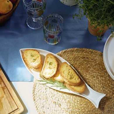 Сервірувальна тарілка Homla SANTANA 36х13х2 см Білий - 5 Сервірувальна тарілка Homla SANTANA 36х13х2 см Білий 226505 фото - 5