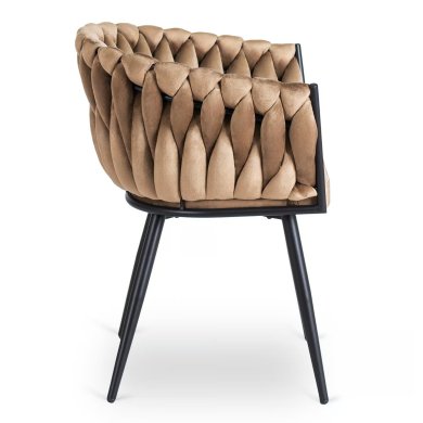 Обеденный стул Mebel Elit ELENA Welur Бежевый ME.ELENA/BZ/V/K фото - 3