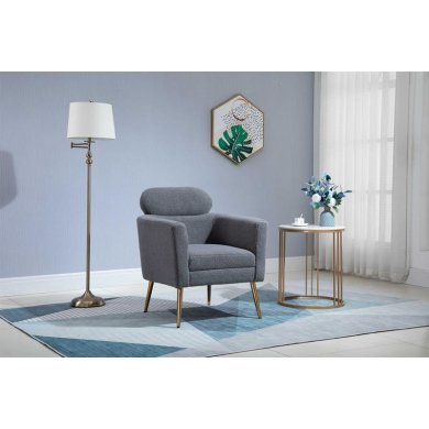 Крісло м'яке Halmar Melisa Сірий V-CH-MELISA-FOT-POPIEL фото - 8