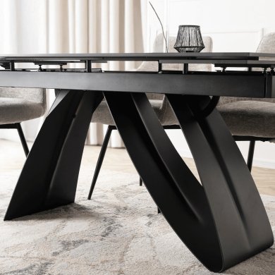 Обеденный стол Mebel Elit DEVON Черный ME.DEVON/CZ/CZ/S160-220 фото - 10