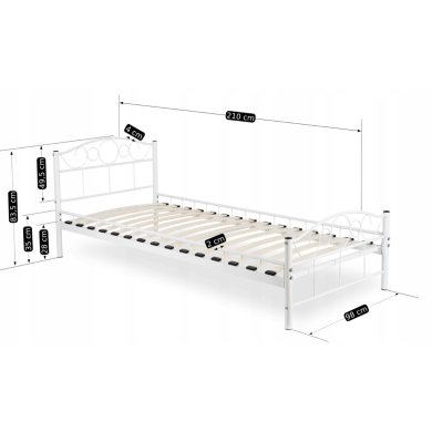 Ліжко Mebel Elit GRIFFIN 90x200 см Білий ME.GRIFFIN/90/B/LOZ фото - 8