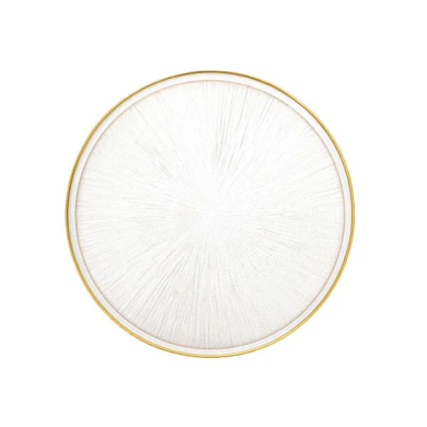 Тарелка Homla MONZE 21 см | Прозрачный / Золотой - 2 Тарелка Homla MONZE 21 см | Прозрачный / Золотой 217718 фото - 2