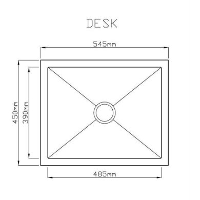 Гранитная мойка Halmar Desk | Белый V-PL-DESK-ZLEW-BIAŁY фото - 2