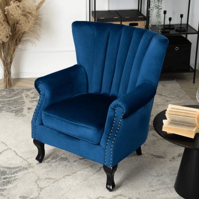 Кресло мягкое Mebel Elit MALLO Welur Синий ME.MALLO/GR/V/FW фото - 7