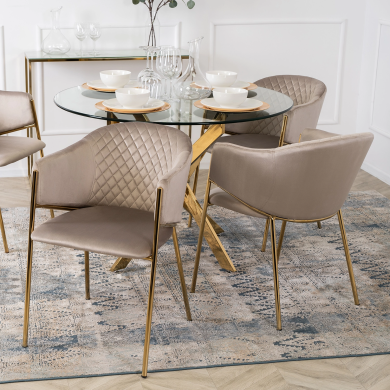 Обідній стілець Mebel Elit INNES Welur Бежевий ME.INNES/BZ/ZL/V/K фото - 4