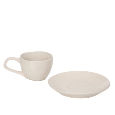 Чашка з блюдцем Homla ODELA 150 мл Кремовий - 2 Чашка з блюдцем Homla ODELA 150 мл Кремовий 227780 фото - 2