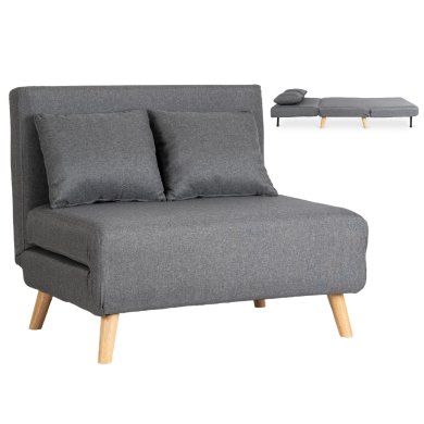 Раскладной диван Mebel Elit MARRY 2 Серый ME.MARRY2/P/DNAT/T/FW